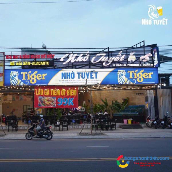 Sang Nhượng Nhà Hàng Mặt Tiền Đường Cao Lỗ Quận 8