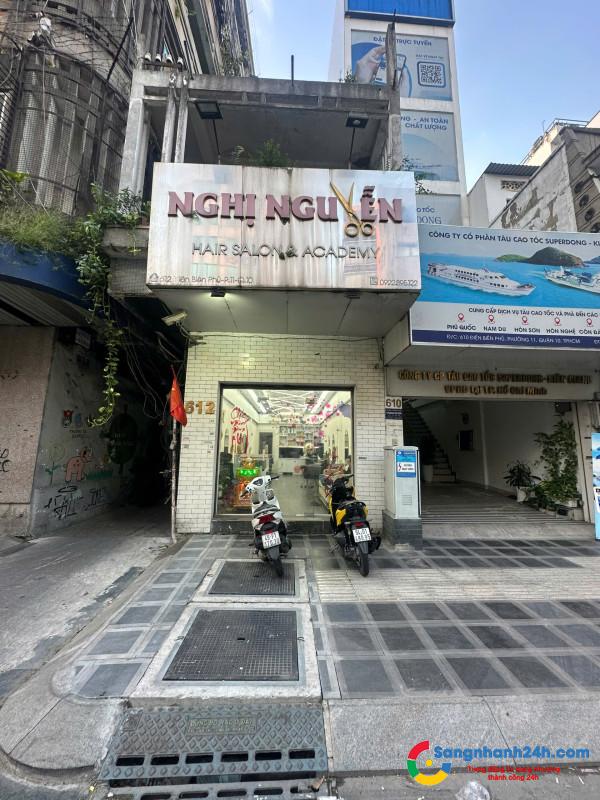 Sang Nhượng Salon Tóc Mặt Tiền Đường Ngay Góc Ngã 3 Trung Tâm Quận 10