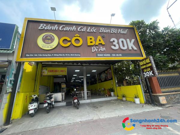 SANG NHƯỢNG QUÁN BÚN – BÁNH CANH DOANH THU ỔN ĐỊNH TẠI DĨ AN